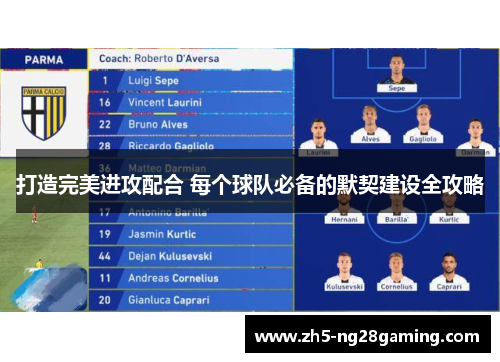打造完美进攻配合 每个球队必备的默契建设全攻略 打造完美进攻配合 每个球队必备的默契建设全攻略
